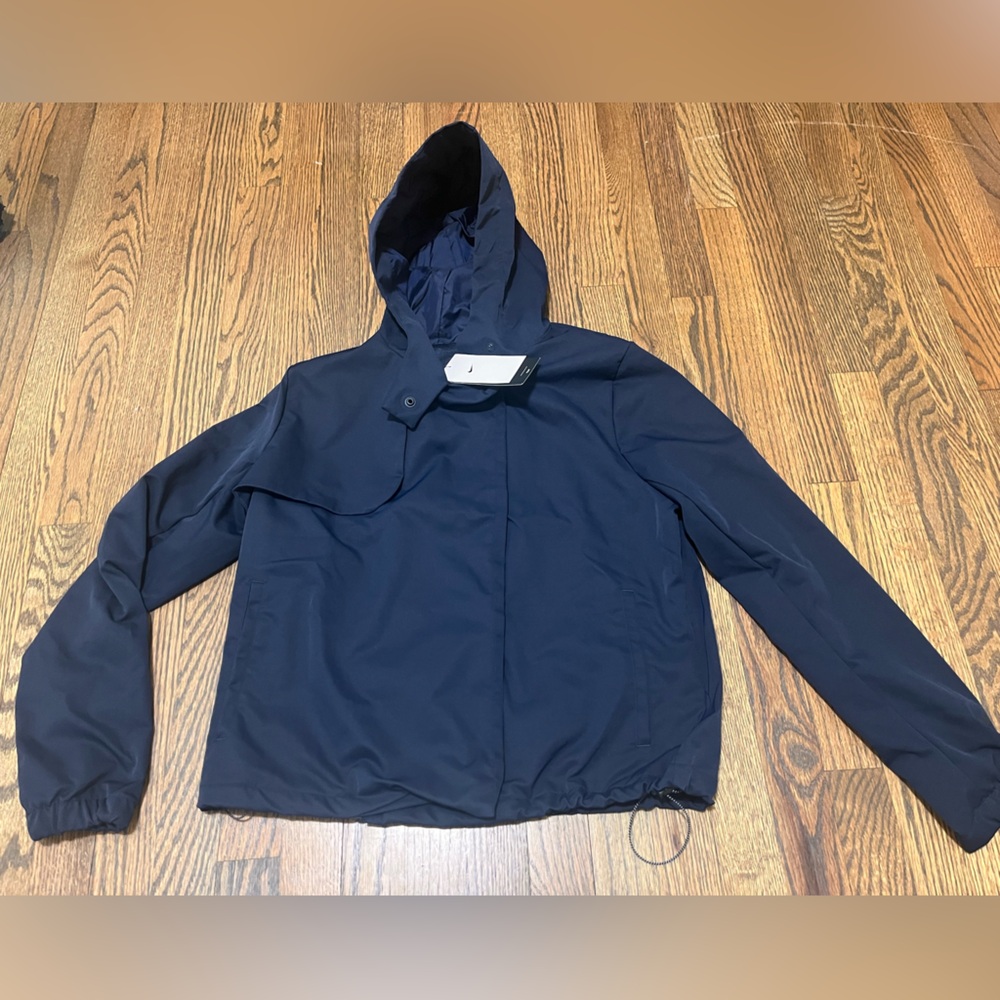 NWT NIKE Women’s Repel Hooded Golf Jacket Medium Navy $130